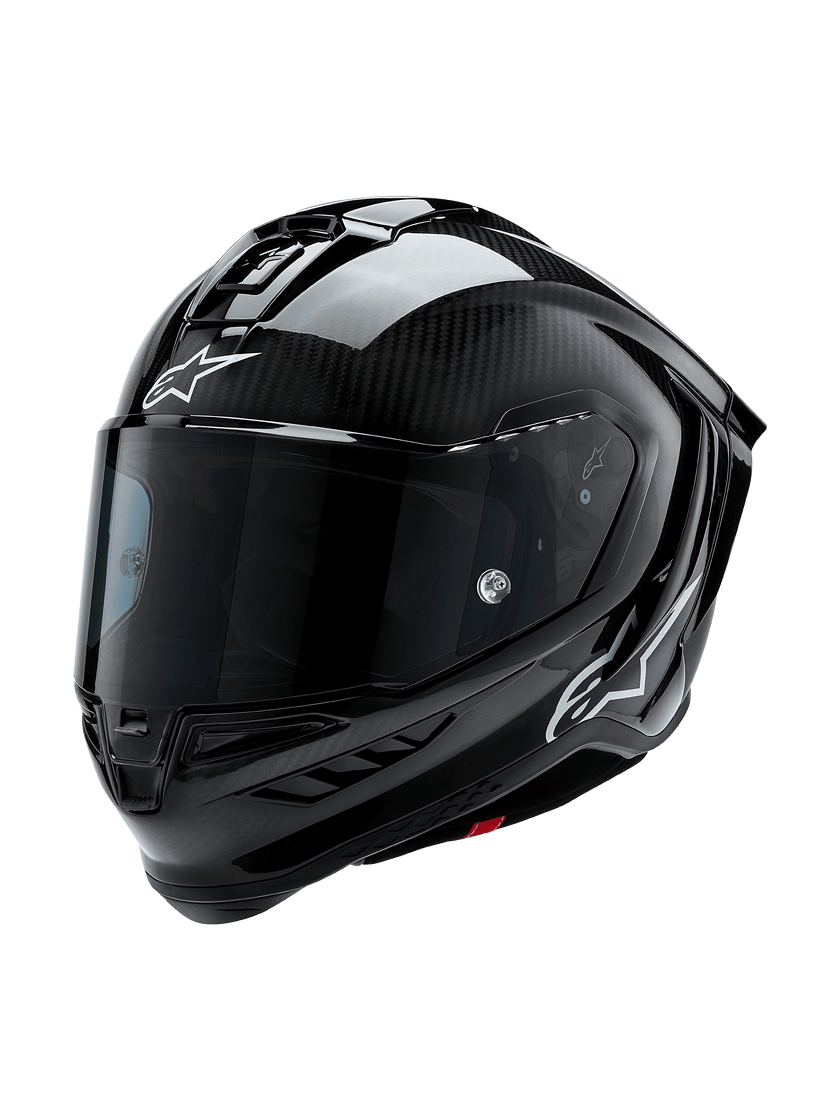 black rain head severed in motorcycle helmet Alpinestars Supertech R10 Solid Helmet