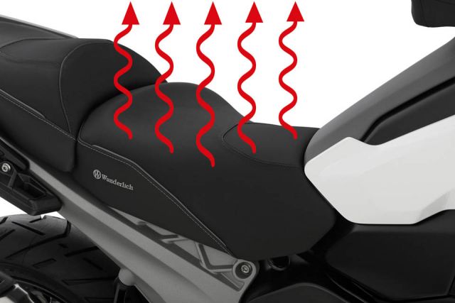 Wunderlich AKTIVKOMFORT Low Heated Rider Seat for R1300GS with OEM Heating, Plug & Play