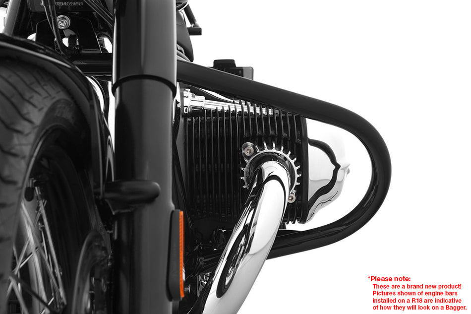 WUNDERLICH BLACK ENGINE BAR FOR R18 BAGGER AND TC 2022-2023