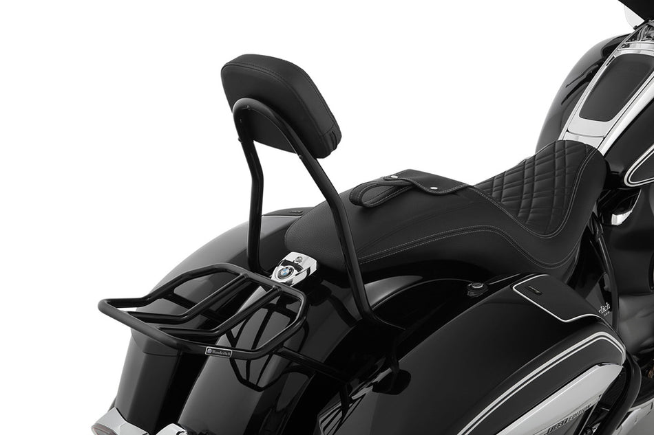 WUNDERLICH BLACK PASSENGER BACKREST FOR R18 BAGGER 2022-2023