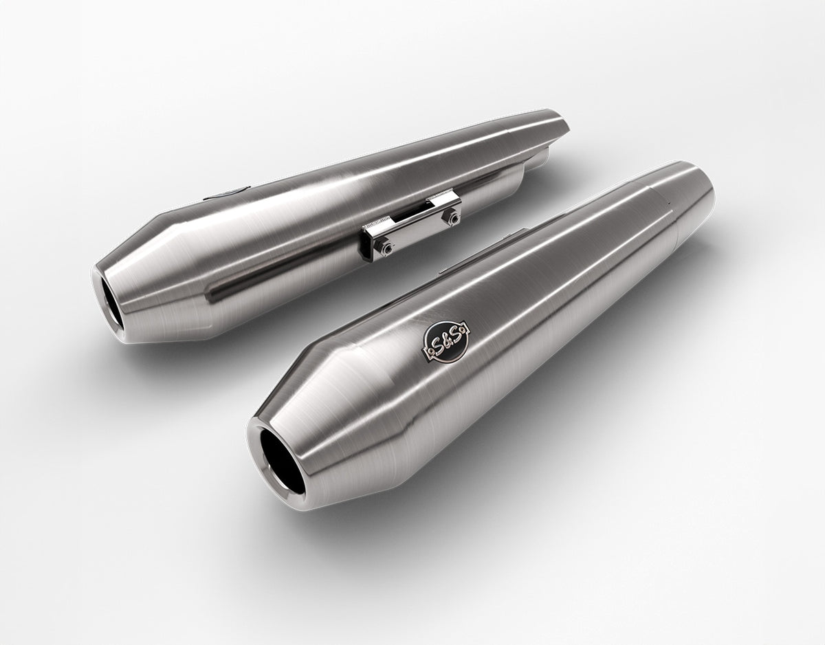 Royal Enfield S&S EXHAUST (SLIP ON SILENCERS)- PAIR for INT 650/Continental GT 650