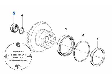 BMW Final Drive Crown Bearing Small 33121450481 K Brick 1983-2009 R1100/1150 1994-2005
