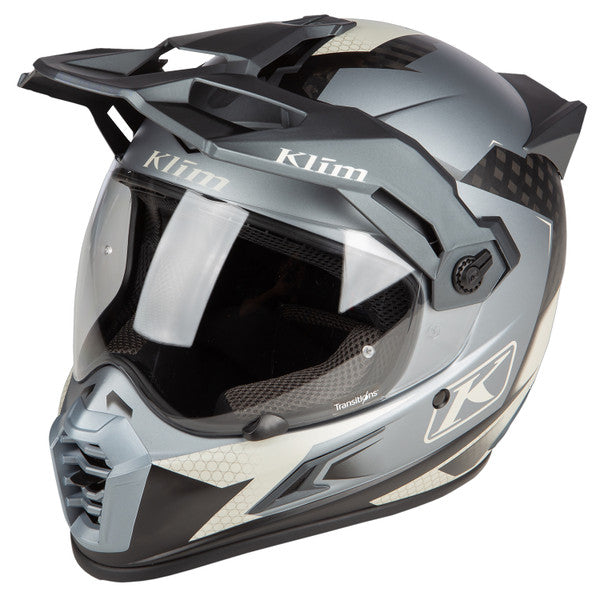 KLIM Krios Pro Carbon Fiber Motorcycle Helmet, Charger Gray