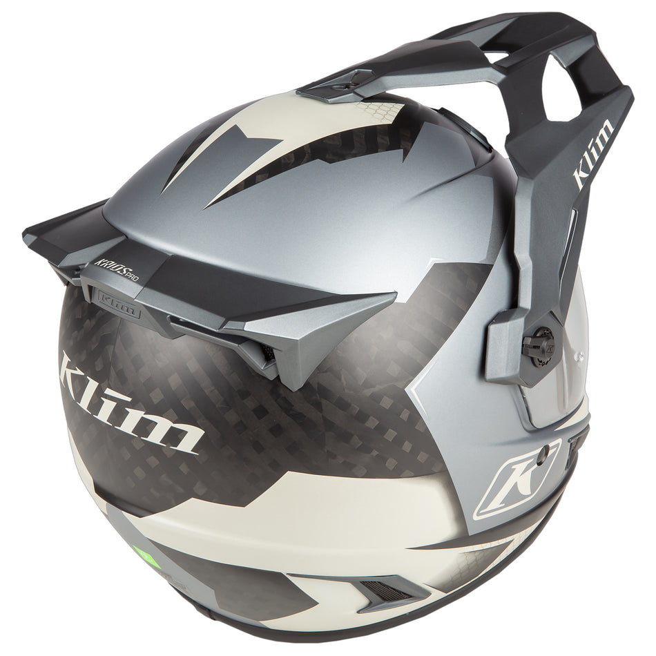 KLIM Krios Pro Carbon Fiber Motorcycle Helmet, Charger Gray