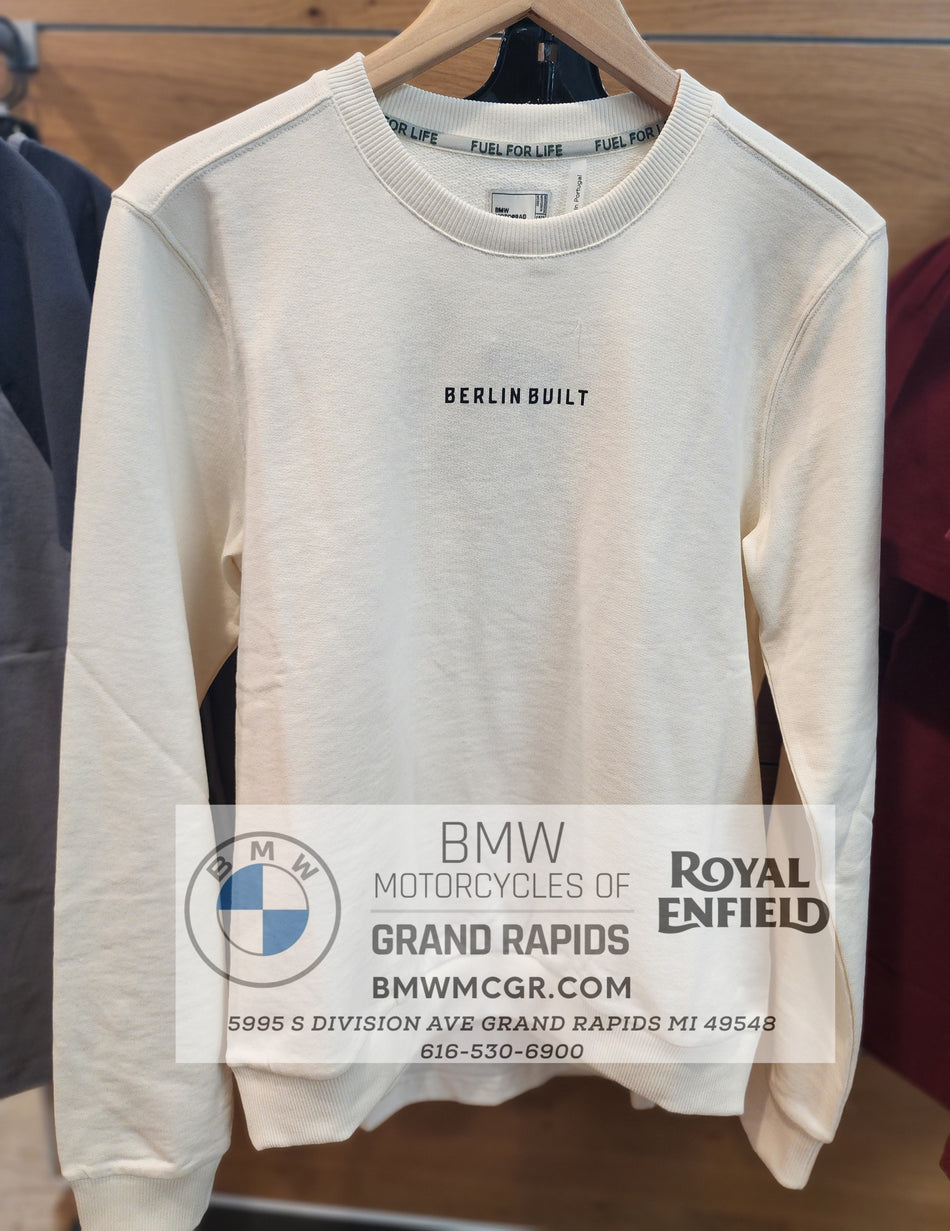 BMW MOTORRAD MEN'S Berlin Built Sweatshirt, OFF-WHITE