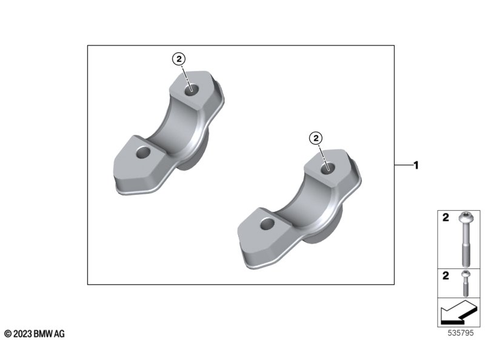 BMW R1300GS Handlebar Risers, 32717923068