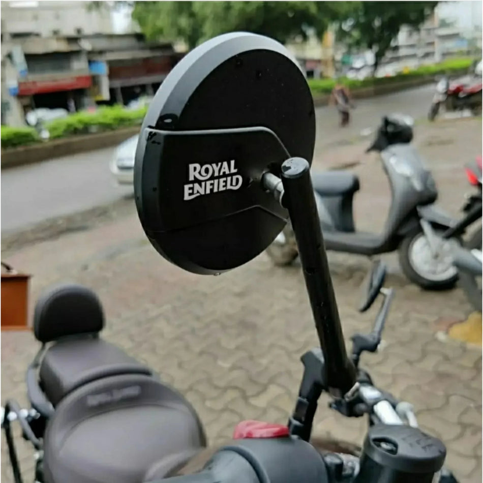 Black Touring Mirrors for Royal Enfield All Handlebars 2021-2024