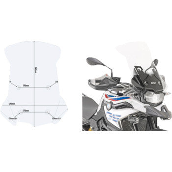 GIVI Windshield BMW F850/750GS Clear