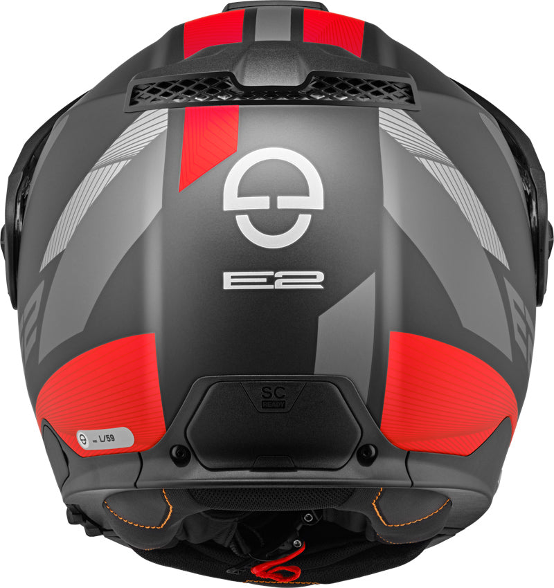 bowers motorcycles helmets Schuberth E2 Defender Helmet, black-matt/red, Size XS (53)