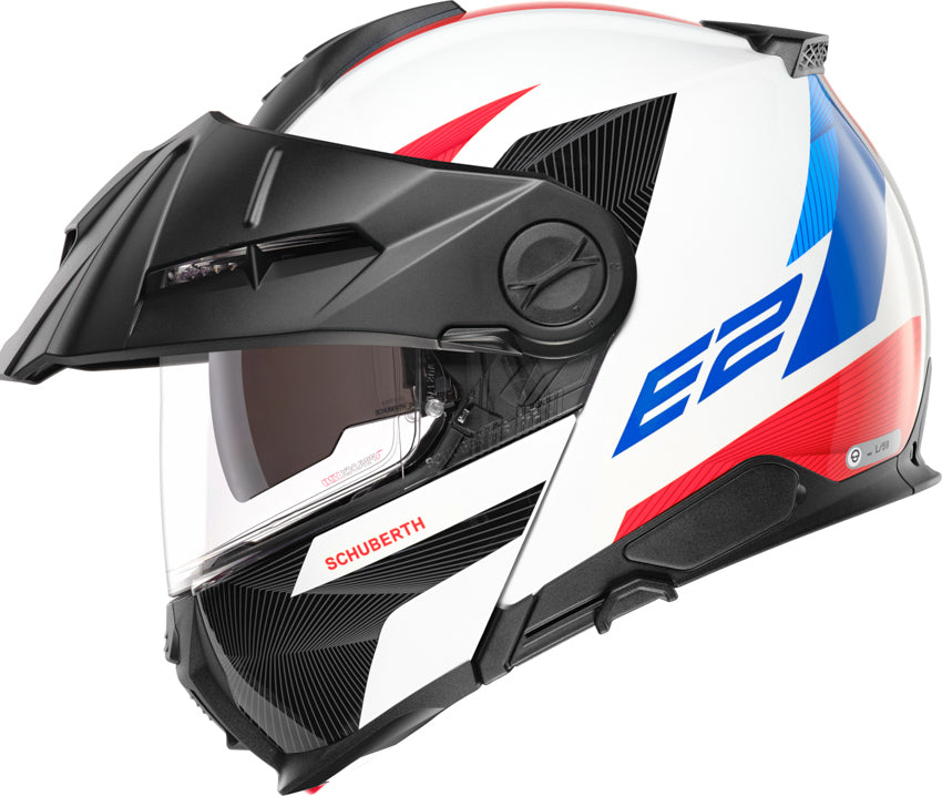 schuberth adventure helmets Schuberth E2 Defender Helmet, black-matt/red, Size XS (53)