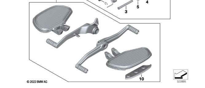 BMW R18 FLOORBOARD AND CONTROL KIT 2021-2024 R18 Models