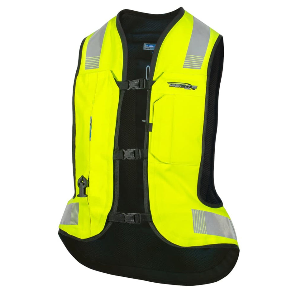 Helite Motorcycle Turtle 2 Airbag Vest Hi-Viz Yellow (Mechanical Trigger)