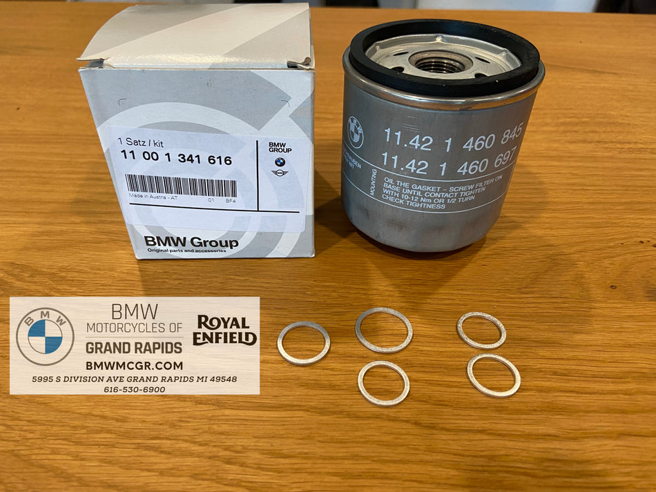 BMW OIL FILTER KIT 11001341616 R1100/1150/GS/R/RT/RS 1993-2006