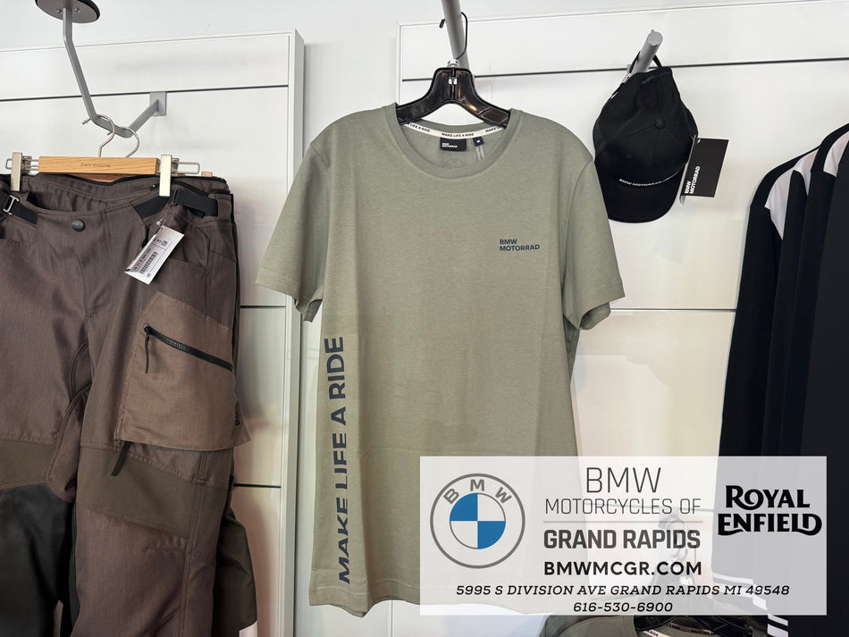 BMW Make Life A Ride T-Shirt in Green
