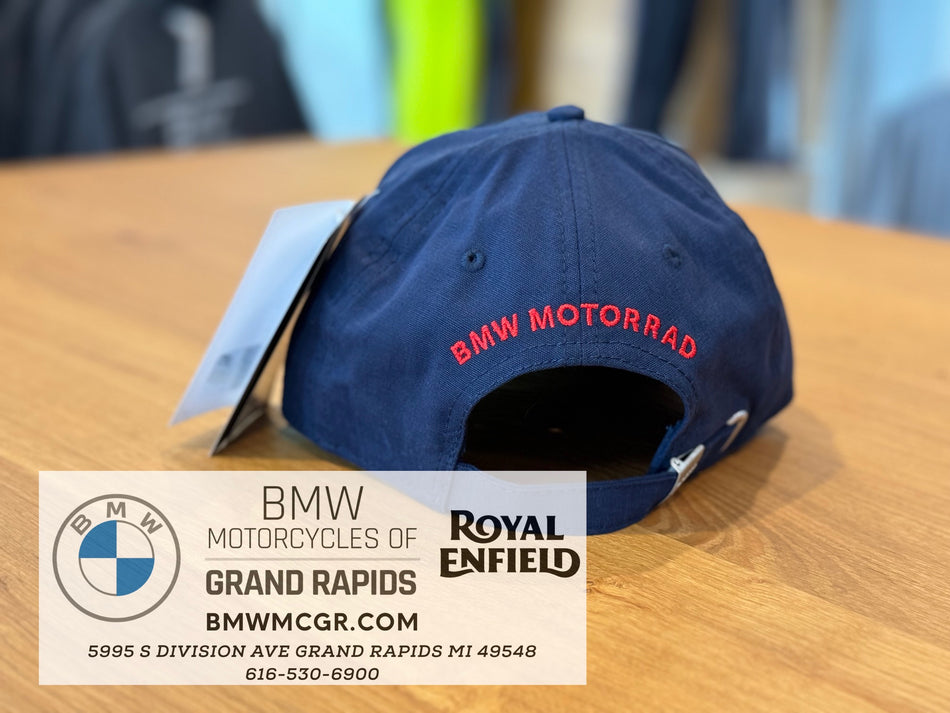 BMW Make Life A Ride Cap in Red on Blue, 2023 CLOSEOUT
