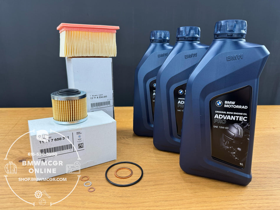 Oil Change Kit with Air Filter for BMW F650/G650 Single Cylinder 2000-2016