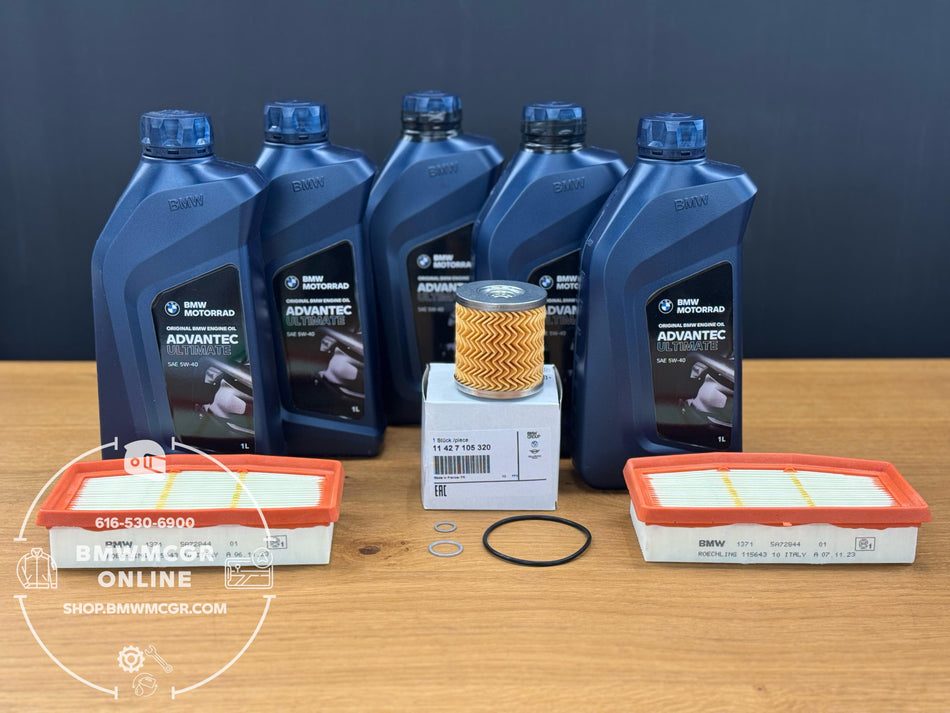 Oil Change Kit with Air Filters for BMW R1300GS/GSA/RT 2024-2026