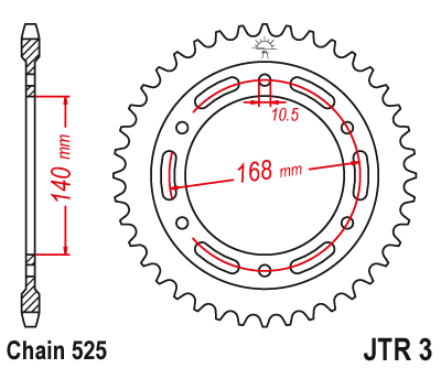 Rear Sprocket For BMW F700GS Twin 2013-2018