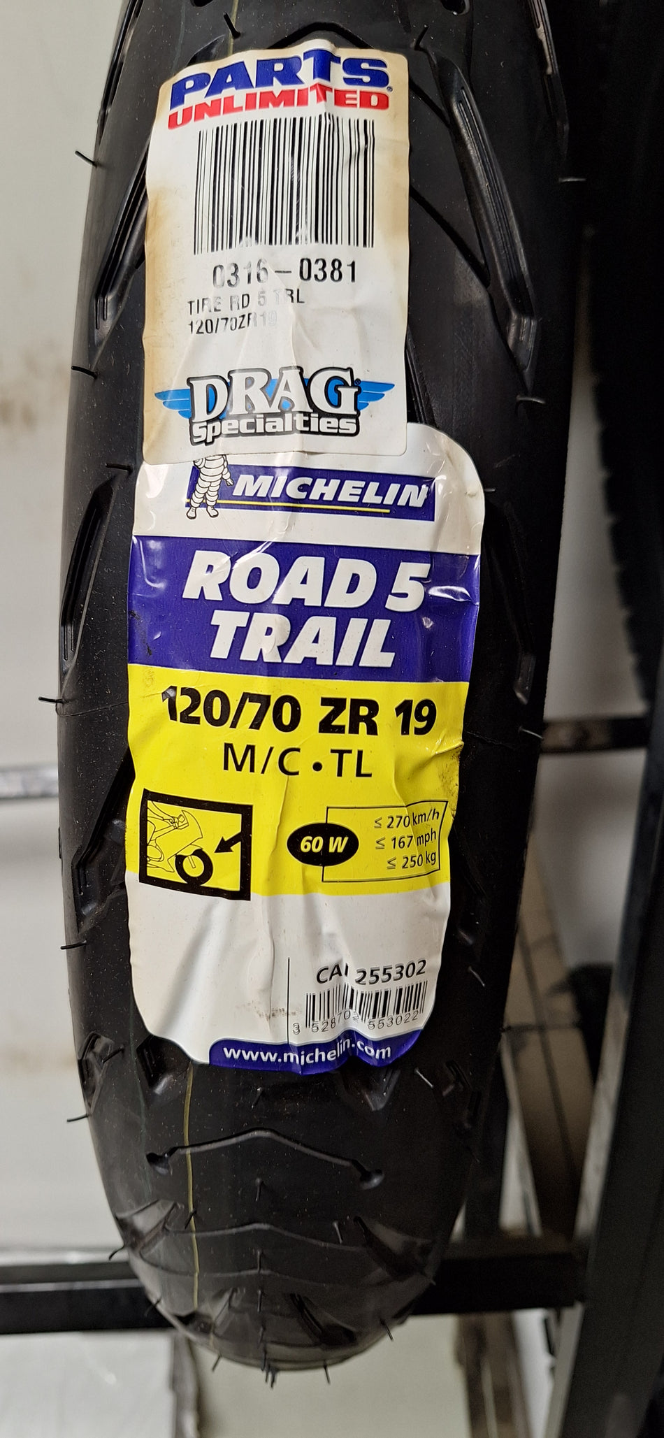 MICHELIN ROAD 5 TRAIL 120/70-19 CLOSEOUT TIRES