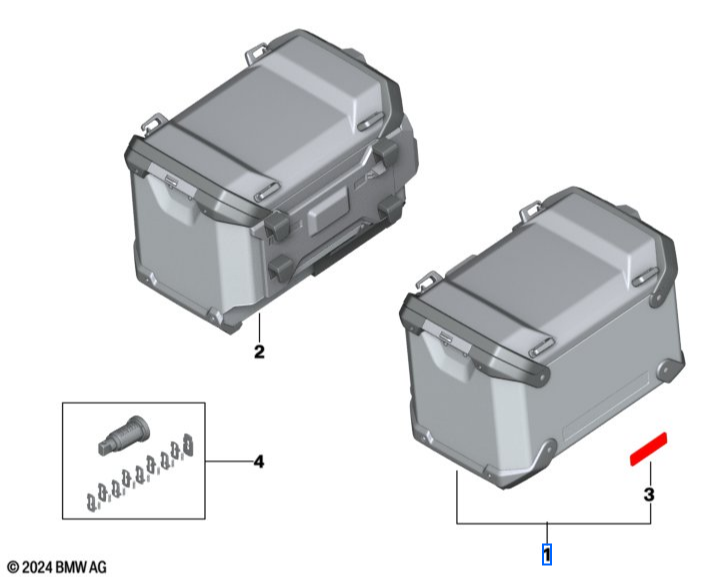 BMW Aluminum Panniers for R1300GSA