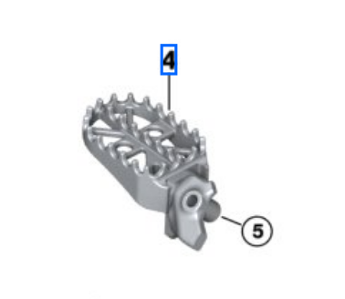 BMW R1300GS Enduro Rider Footpeg Right