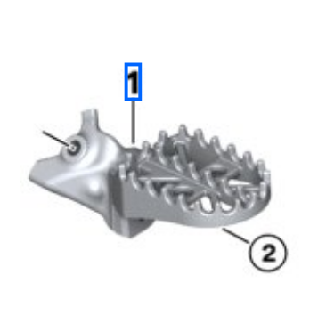 BMW R1300GSA Enduro Rider Footpeg Left