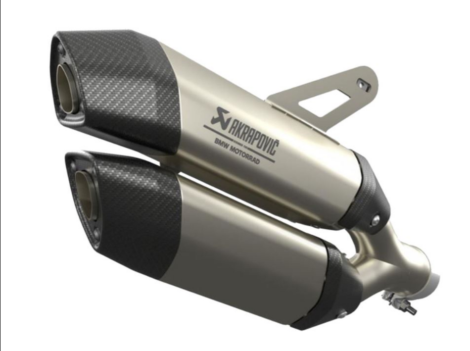 BMW SPORT DOUBLE SILENCER TITANIUM SILVER R1300GS/GSA/R/RS 2024-2026