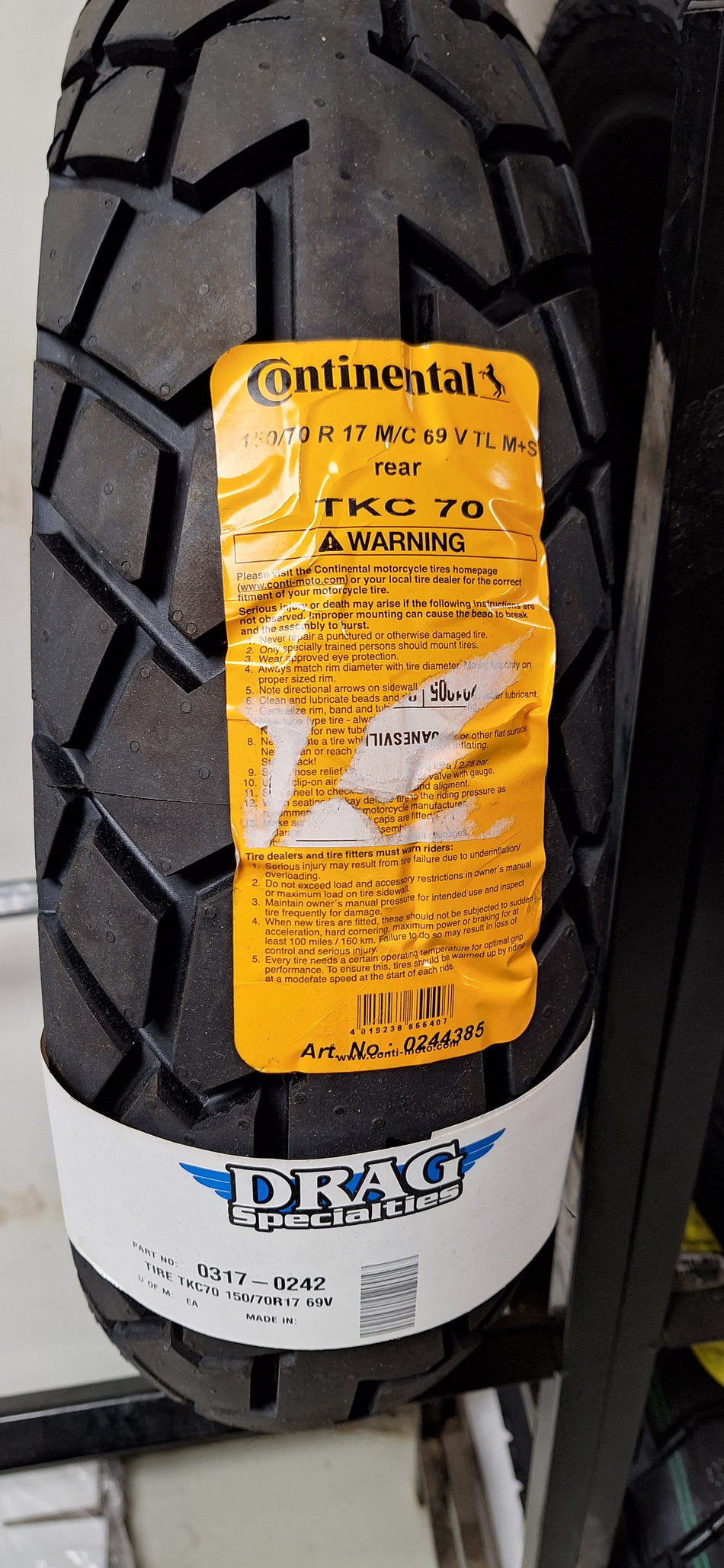 Continental TKC70 150/70-17 CLOSEOUT TIRES