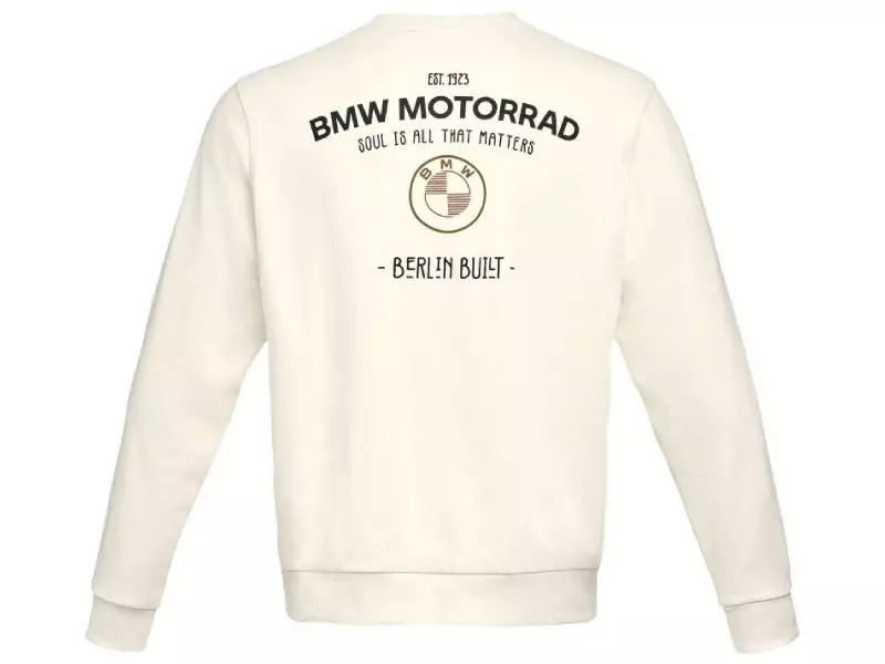 BMW MOTORRAD MEN'S Berlin Built Sweatshirt, OFF-WHITE