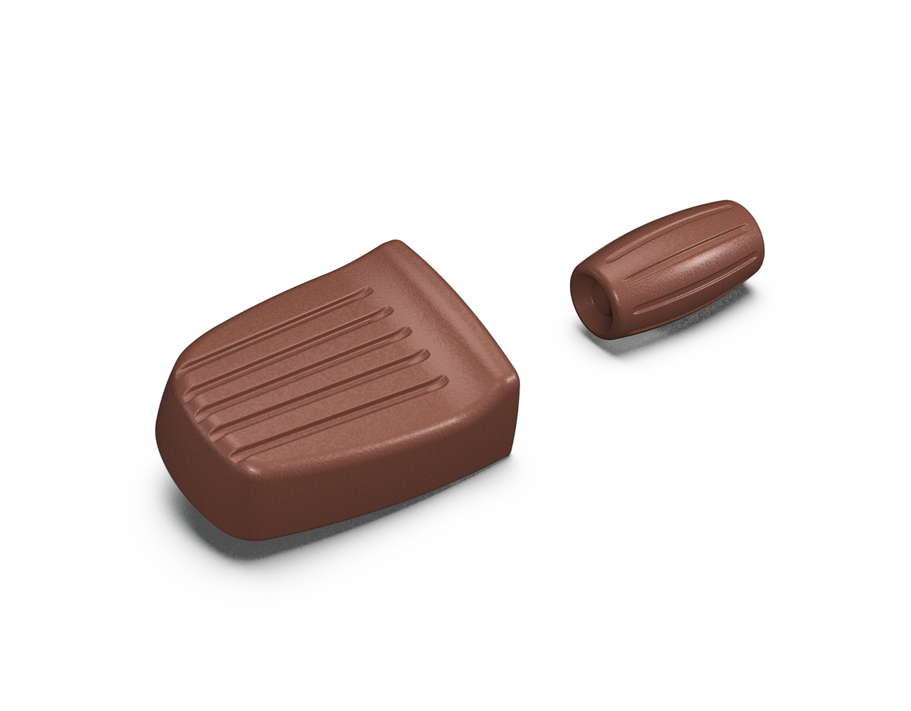 Royal Enfield Brown Foot Control Rubbers for Goan Classic 350/Classic 350/Bullet 350