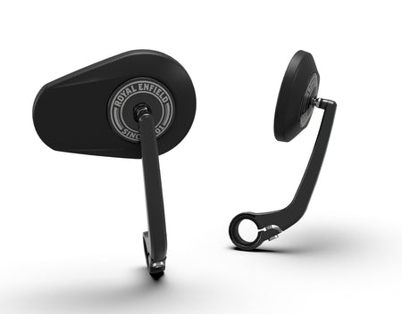 Royal Enfield Black Tapered Bar End Mirrors