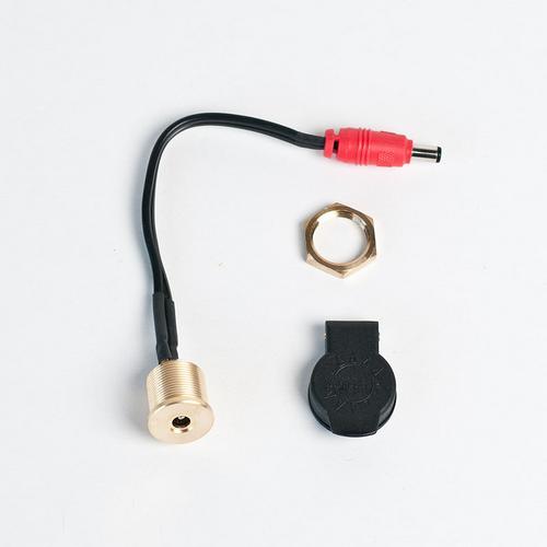 DC Coax Jack Panel Mount w/6in Coax Plug Cable