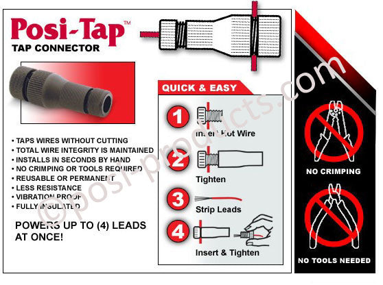 Posi-Lock 18-24 AWG Wiring Connectors