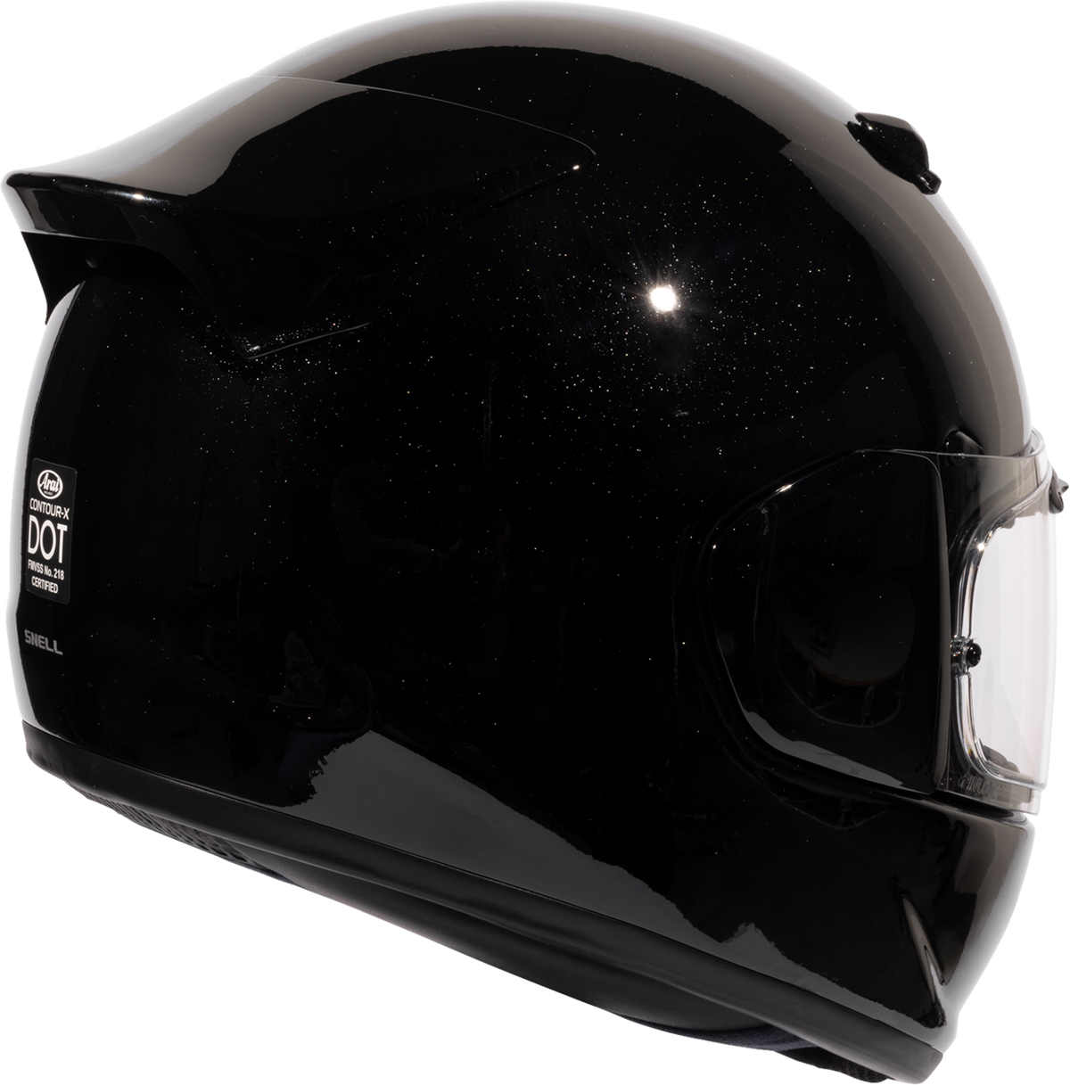 Arai Contour-X Solid — Diamond Black — angle 5