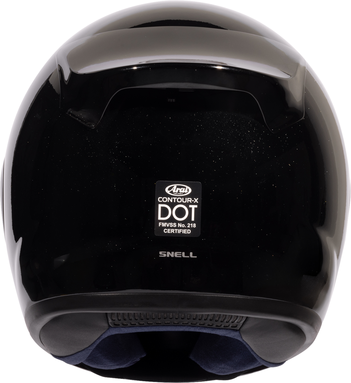 Arai Contour-X Solid — Diamond Black — angle 6