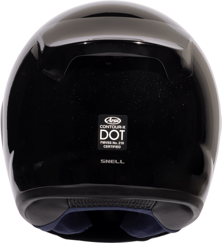 Arai Contour-X Solid — Diamond Black — angle 6