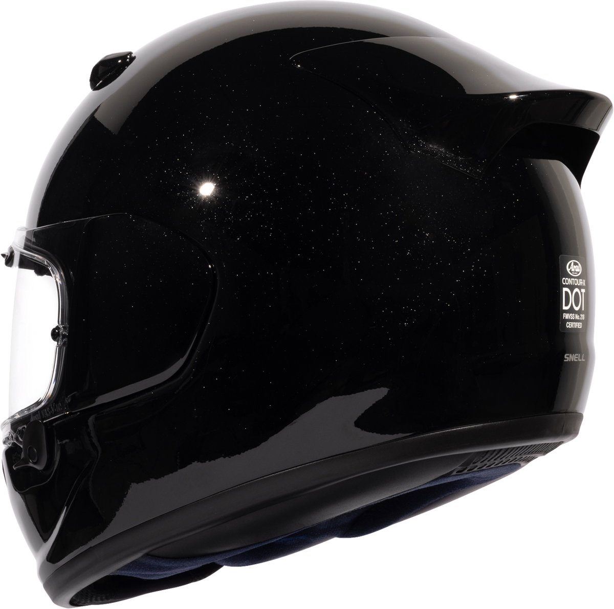 Arai Contour-X Solid — Diamond Black — angle 7