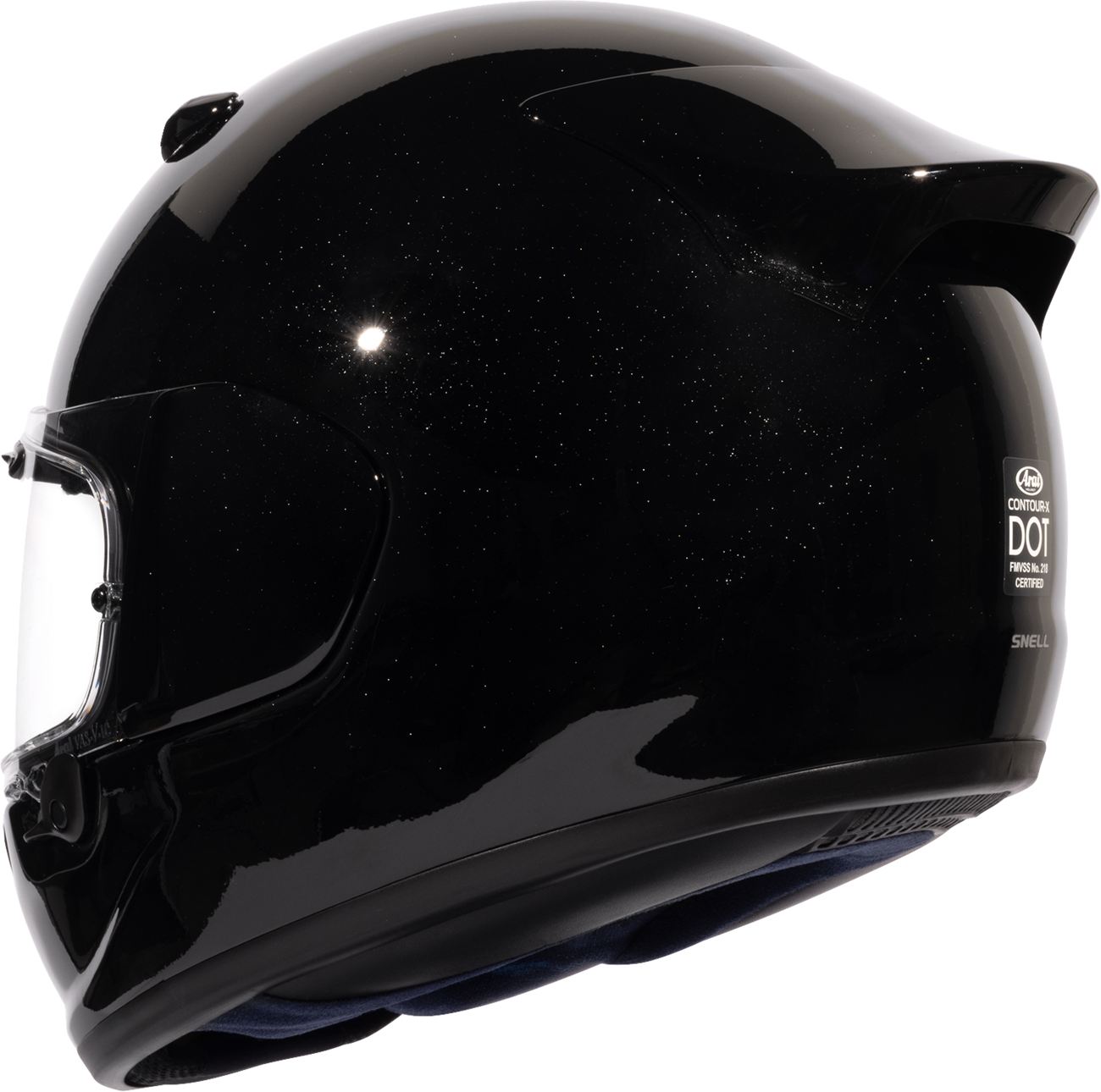 Arai Contour-X Solid — Diamond Black — angle 7
