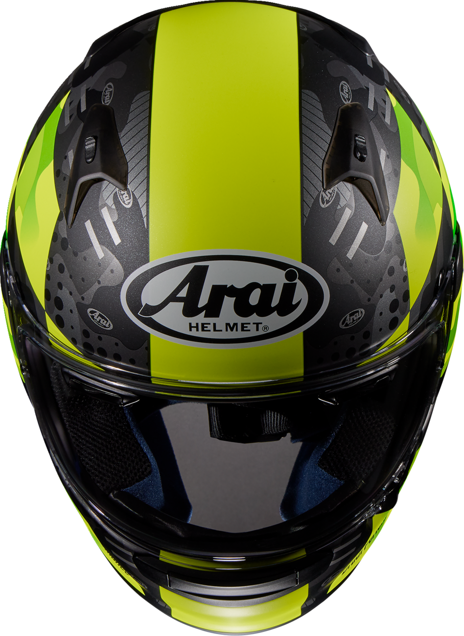 Arai Regent-X Patch — Patch Yellow Frost — angle 10