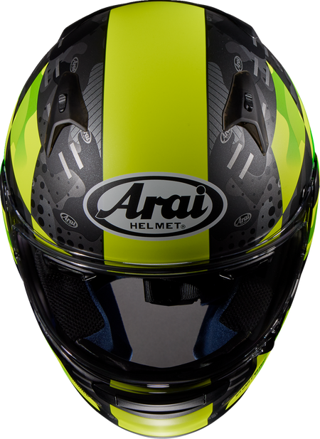 Arai Regent-X Patch — Patch Yellow Frost — angle 10