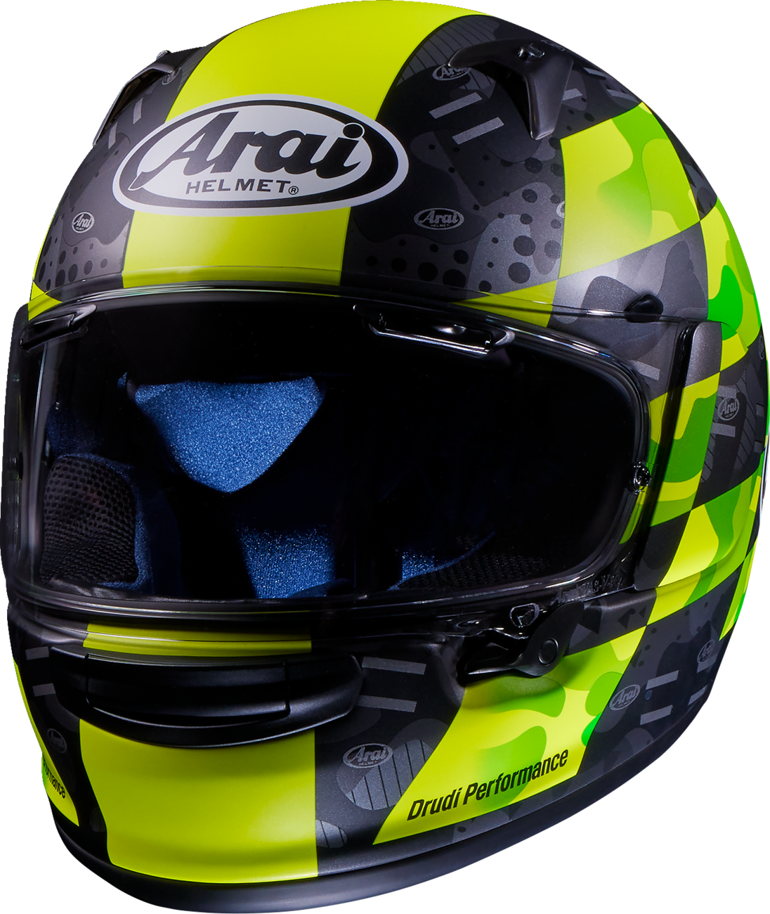 Arai Regent-X Patch — Patch Yellow Frost — angle 2