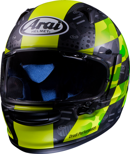 Arai Regent-X Patch — Patch Yellow Frost — angle 2