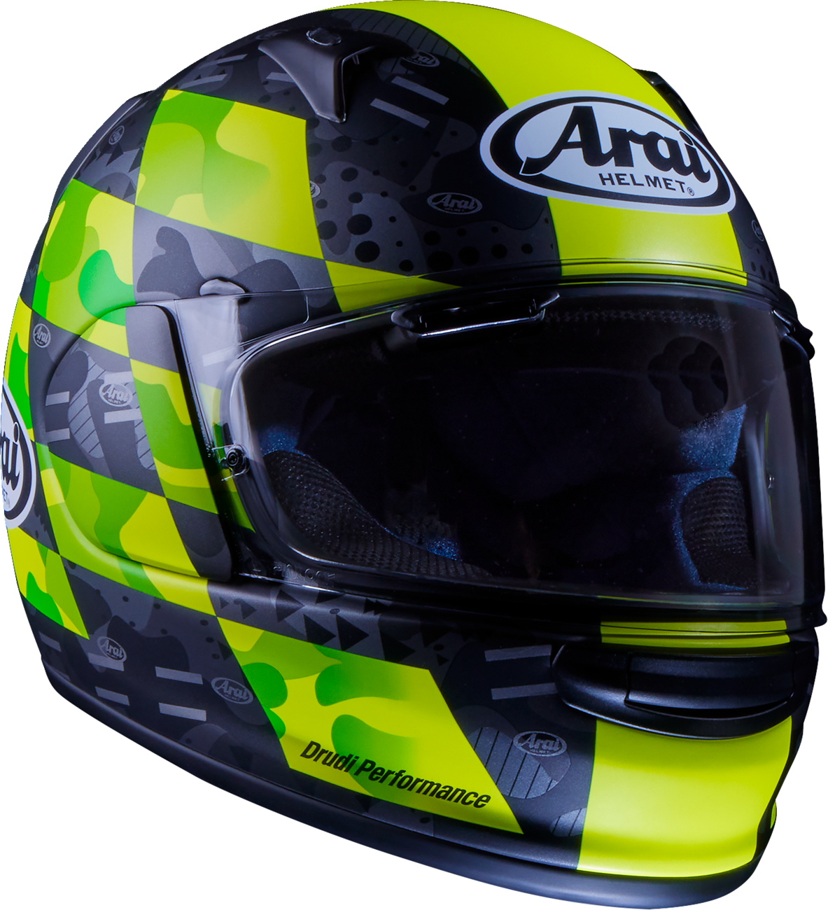 Arai Regent-X Patch — Patch Yellow Frost — angle 4