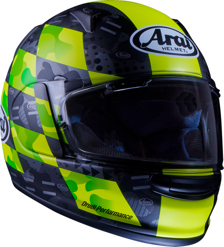 Arai Regent-X Patch — Patch Yellow Frost — angle 4