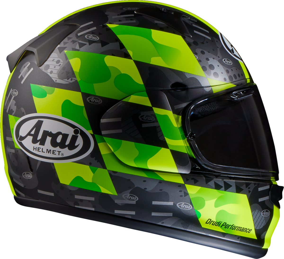 Arai Regent-X Patch — Patch Yellow Frost — angle 5