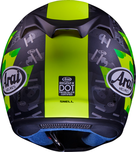 Arai Regent-X Patch — Patch Yellow Frost — angle 8