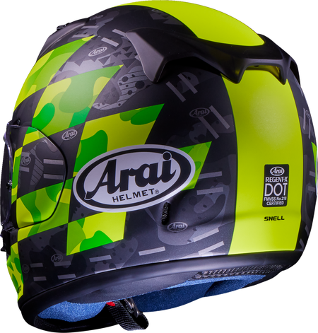 Arai Regent-X Patch — Patch Yellow Frost — angle 9