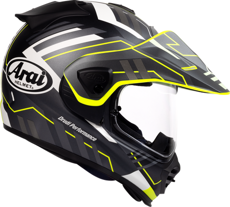 Arai XD-5 Trail — Trail Yellow Frost — angle 6