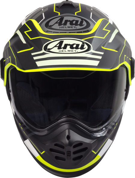 Arai XD-5 Trail — Trail Yellow Frost — angle 7