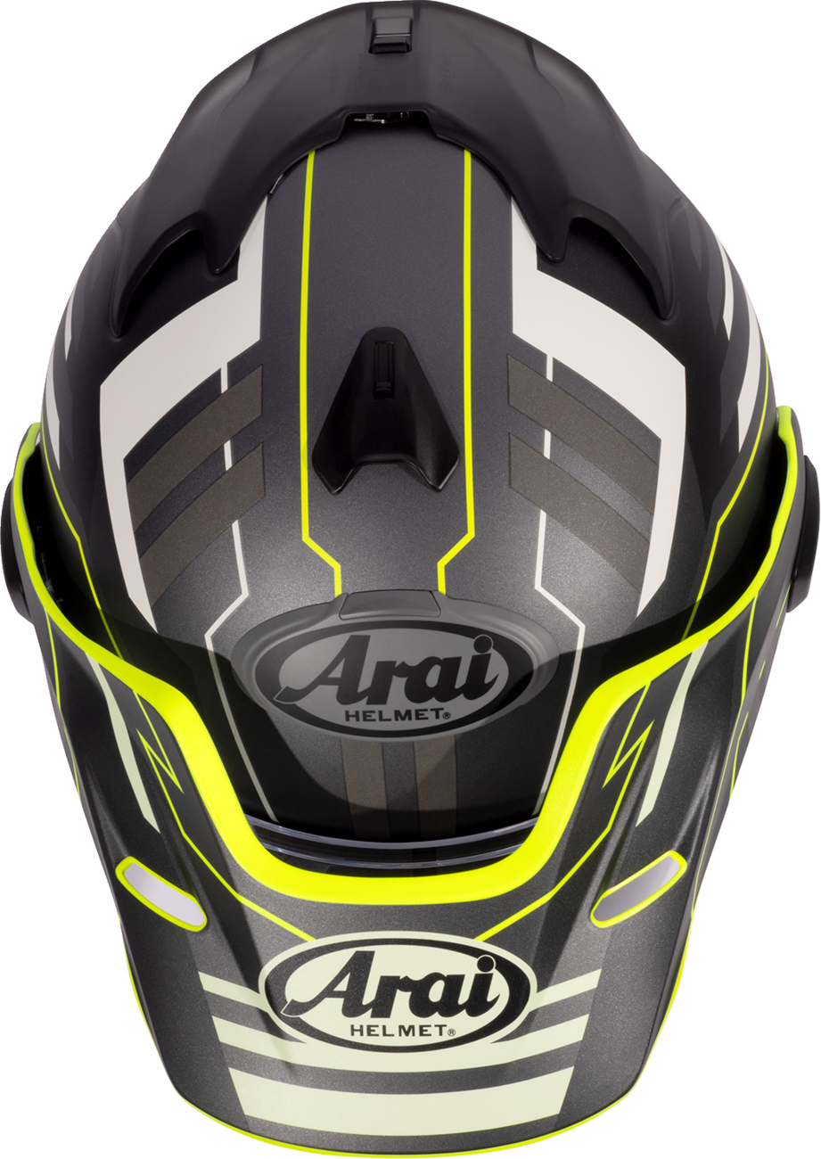 Arai XD-5 Trail — Trail Yellow Frost — angle 8